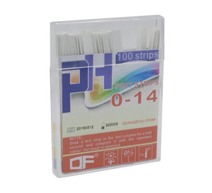 Bandelettes de <span class=keywords><strong>test</strong></span> de <span class=keywords><strong>pH</strong></span> 0-14 en gros, papier indicateur pour <span class=keywords><strong>urine</strong></span> et salive, kits de <span class=keywords><strong>test</strong></span> d'acidité et d'alcalinité, papier de <span class=keywords><strong>test</strong></span> de l'eau, <span class=keywords><strong>test</strong></span> de l'acide et de l'alcalin, 100 bandelettes - Product Image 1