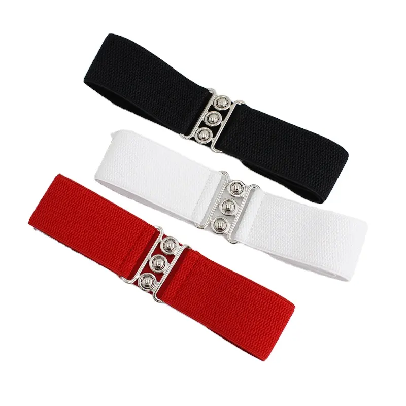 Wide Belt For Women Elastic Dress Decorative Waistband Solid Color Corset Belts Ladies Black Elegant Women's Belt