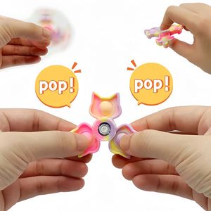 Juguete Antiestrés Personalizado de Silicona, Diseño de Trampa para Ratones, Colores Macaron, Spinner para Dedos, Juguete para Aliviar el Estrés - Product Image 3