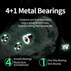 Máy câu cá biển mặn siêu mượt mạnh mẽ, kiểu spinning, kim loại, chuyên cá chép, tỷ lệ truyền động 5.2:1, dùng cho sông, hồ và suối - Product Image 6