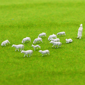 Modelo AN8703B, Figuras de Animales, Escala 1:87, Animales de Granja Blancos sin Pintar, Oveja, <span class=keywords><strong>Perro</strong></span> <span class=keywords><strong>Collie</strong></span>, <span class=keywords><strong>Pastor</strong></span>, Escala HO - Product Image 5