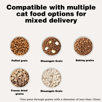 Distributeur automatique intelligent moderne pour chats 3L avec microchip, gamelles et mangeoires pour animaux de compagnie avec caméra 100W pour chats et petits chiens