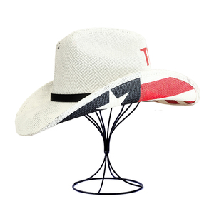 Chiến dịch Bầu Cử 2024 khẩu hiệu Maga mũ rơm khuyến mãi cờ Mỹ in mũ cao bồi - Product Image 3