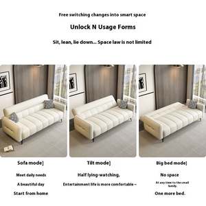 Canapé-lit en cuir à pattes <span class=keywords><strong>de</strong></span> chat, pliable, double usage, petit salon, chambre à coucher, canapé d'appoint, appartement locatif, canapé simple - Product Image 4