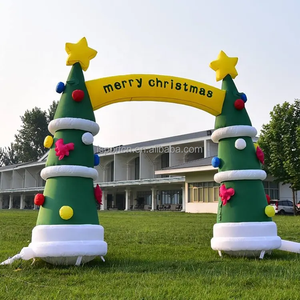 Arche gonflable géante de Noël, arche de Père Noël/arbre de Noël, portique gonflable enneigé pour la promotion des centres commerciaux/l'<span class=keywords><strong>ouverture</strong></span> de magasins/l'activation des points de vente - Product Image 4
