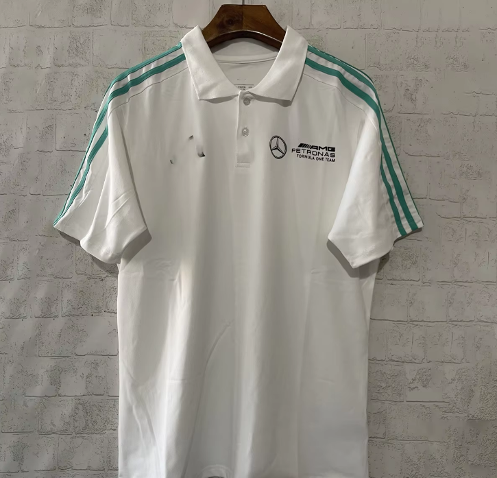 25 polo blanc mercedes