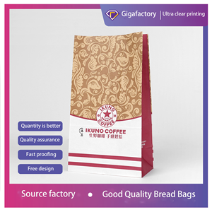 Customized Square Bottom Bag Wholesales to Map Take Out Bag Sample Snack Take Out Burger Fries Food Grade Bag - Product Image 6