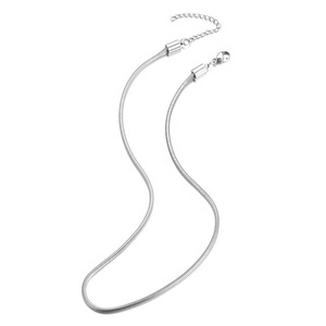 Yiwu Aceon in acciaio inossidabile catena con ciondolo per Sider da 3mm catena tonda con serpente collana con tappo di chiusura a vite laterale - Product Image 2