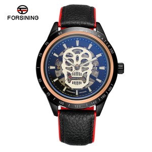 <span class=keywords><strong>Montre</strong></span> <span class=keywords><strong>de</strong></span> luxe automatique pour homme avec mouvement Shanghai, boîtier en alliage, bracelet en cuir, alarme, nouveau design squelette, analogique, charme. - Product Image 1
