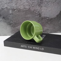 Vente en gros de tasses à thé empilables créatives de 9 oz, logo personnalisé imprimé, tasse à café en céramique résistante pour cadeau promotionnel
