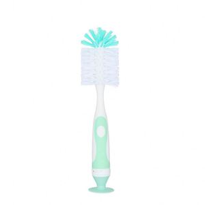 Factory Custom Silicone Baby Bottle Brush Set Long <b>Handle</b> Nylon <b>Sponge</b> Cup Brush Nipple Brush Customizable Cleaning Tool - Product Image 3
