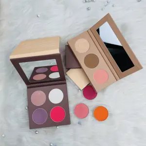 Private Label 1/2/3/4/6/8/9 Loch Private Label Glow DIY 3-in-1-Rouge-Make-up-Palette Highlighter Blush Contour-Palette