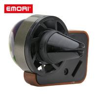 Diffuseur d'air de voiture personnalisé à la saveur de citron, forme de tourne-disque, mini purificateur d'air rétro non toxique, clip de ventilation