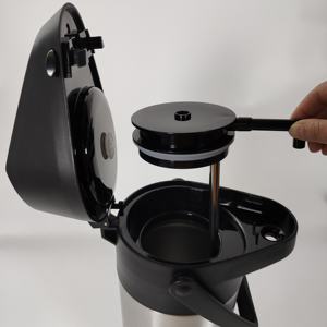 Distributeur d'eau et de café thermique à <span class=keywords><strong>double</strong></span> <span class=keywords><strong>paroi</strong></span> en acier inoxydable avec pompe à levier et isolation sous vide - Product Image 6