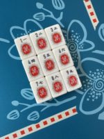 Collection de Mahjong Crisloid Heron en acrylique de luxe, 160 tuiles de Mahjong, ensemble américain, 1 couche