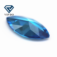 1.5*3-8*16mm forme de marquise coupe à la Machine aigue-marine/bleu aqua/bleu topaze cubique Zircon pierres précieuses en vrac synthétiques Marquise CZ pierres