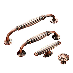 European Style Drawer Handles Zinc Alloy <b>Antique</b> Bronze Cabinet Door Hardware Bar Shape Durable - Product Image 2