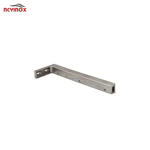 Pince pour verre <span class=keywords><strong>de</strong></span> <span class=keywords><strong>douche</strong></span> sans cadre en forme <span class=keywords><strong>de</strong></span> L, panneau <span class=keywords><strong>de</strong></span> <span class=keywords><strong>douche</strong></span> en verre fixe à <span class=keywords><strong>barre</strong></span> <span class=keywords><strong>de</strong></span> support mural - Product Image 2