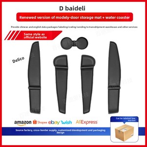 Alfombrillas de Almacenamiento para Puerta y Protectores para Portavasos de la Marca Popular X (Elastómero Termoplástico) Modelo DZ2504666 para el Modelo Y Juniper - Product Image 4