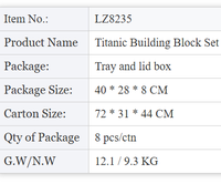 LEZI 4404 pièces Titanic Bateau de Croisière de Luxe Créatif Ensemble de Construction Modèle de Ville Briques Jouets DIY pour Enfants et Adultes Cadeau