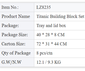 LEZI 4404 Piezas Set del Lujoso Crucero Titanic <span class=keywords><strong>Barco</strong></span> Creativo Bloques de Construcción Modelo DIY Ciudad Ladrillos Juguetes para Niños y Adultos Regalo - Product Image 6