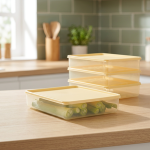 Conteneur de stockage alimentaire souple de 1,6 L, couleur jaune beurre, flexible et polyvalent - Product Image 2