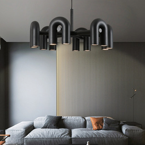 Designer Showroom Modern Nordic Creative Minimalist U-Shaped Metal Pendant <b>Lights</b> Unique for Living Room <b>Dining</b> Room Bedroom - Product Image 3