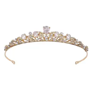South Korean new bride set diamond crown headdress princess birthday crown wedding dress accessories