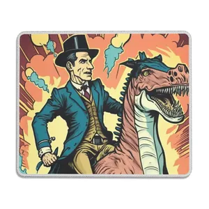 Alfombrilla de ratón para juegos con imagen personalizada impresa con logotipo personalizado con borde de bloqueo de goma, alfombrilla de escritorio de fieltro impermeable, estilo cuadrado de carga inalámbrica - Product Image 3