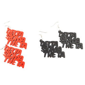 انخفاض الأقراط الخشبية الحمراء DST نادي نسائي - Product Image 4