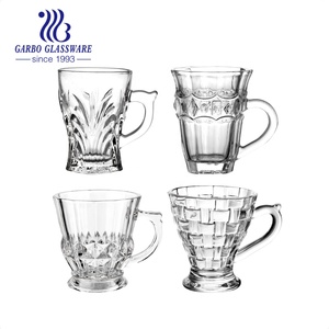 Tazza <span class=keywords><strong>da</strong></span> Tè in Vetro Stile Vintage per Mercato Arabo, Piccola Dimensione, Incisa, 3oz, Tazza <span class=keywords><strong>da</strong></span> Caffè in Vetro con Piedino, <span class=keywords><strong>Bicchiere</strong></span> per Servire Tè Nero <span class=keywords><strong>Turco</strong></span> - Product Image 5