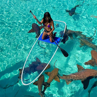 Planche de surf innovante en PVC transparent unisexe pour les eaux océaniques et le ski nautique