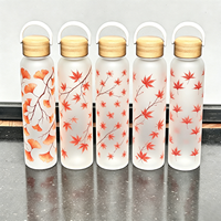 Bouteille en verre borosilicate haute résistance de 550 ml avec logo personnalisé, impression intégrale et finition silicone soft touch