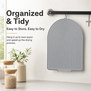 Tapete de Silicona Multiusos para Secar, para Encimera de Cocina, Fregadero, Mesa de Comedor, Cafetería, Resistente al Calor, Antideslizante, Libre de BPA - Product Image 1