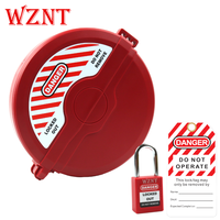 NT-G43 WZNT Brand 5" 6.5" 127mm 165mm Rouge Polypropylène Certifié CE/ISO Verrouillage de vanne de sécurité à trois trous Déverrouillage facile par clé