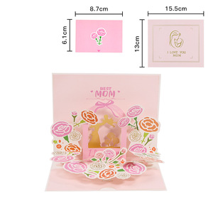 Nuevo Regalo para el Día de la Madre, <span class=keywords><strong>Tarjeta</strong></span> de Felicitación 3D Hecha a Mano, Papel Artístico con Barniz UV, Tarjetas Creativas de Agradecimiento y Bendición para Mamá - Product Image 6