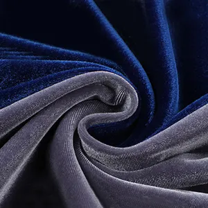 90% Polyester 10% Spandex 320g High Quality Korean Velvet Fabric For Clothing Sofa Curtain Living Rooms