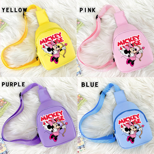 Bolsos de pecho con diseño de <span class=keywords><strong>Mickey</strong></span> <span class=keywords><strong>Mouse</strong></span>, bolso de dibujos animados, bolso de viaje al aire libre, bolso de hombro de Anime, bolsa cruzada para niños y niñas, regalo - Product Image 6