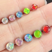 Anting-anting tusuk tulang rawan titanium F136 G23 dengan liontin bintang zircon tiga lapis dan CZ berulir dalam
