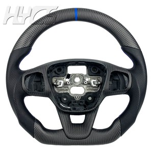 Amélioration de l'intérieur de la voiture, volant personnalisé en cuir et fibre de carbone, adapté à Ford Focus MK4 MK8 Carnival ST <span class=keywords><strong>MK7</strong></span> <span class=keywords><strong>MK7</strong></span>.5 - Product Image 1