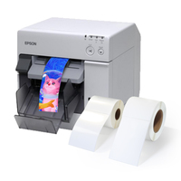 Papier autocollant jet d'encre continu brillant ou mat 100 microns 100x50 100x75 100x150, étiquette PP C3500 C4000, rouleau d'étiquettes jet d'encre