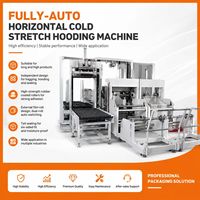 Machine d'emballage horizontale automatique à étirement à froid KUKO SF-CSW avec moteur électrique, double rouleau de film, interrupteur pour portes et fenêtres en plastique