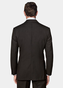 Abiti da Uomo Business <span class=keywords><strong>Doppiopetto</strong></span> in Lana Nera di Alta Gamma Personalizzati Traspiranti e Antistatici con Chiusura a Cerniera - Product Image 4