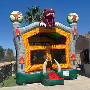 Kustom dinosaurus bouncing House balon PVC komersial Bouncer air Jumper Jurassic bertema Dino Castle untuk anak-anak - Product Image 2