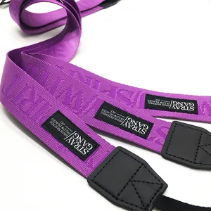 ZONESIN OEM cintura per fotocamera in Nylon regolabile viola personalizzata per tutte le fotocamere