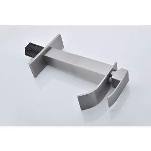 Robinet de lavabo cascade à poignée unique DB, finition brossée, thermostatique, sans contact, à poser sur le comptoir, style contemporain - Product Image 2