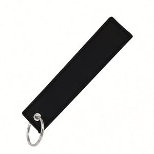 ZXX266 Custom Design Blank Logo Flight Woven Jet Tag Fabric <b>Key</b> <b>Chain</b> Anime Embroidered Keychain Anime Woven Keychain - Product Image 1