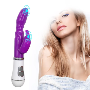 Double Ended <span class=keywords><strong>Vibrator</strong></span> Sexspielzeug für Erwachsene Dildo Weibliche G-Punkt-Simulation Mastur bator mit variabler Frequenz - Product Image 5