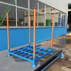 उच्च दक्षता नारंगी पाउडर कोटिंग थोक टायर ढेर रैक तह गोदाम फूस धातु चालाकी Stacking रैक - Product Image 2