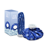 Sacs de glace à froid et à chaud à impression de flocon de neige bleu de qualité supérieure pour compresse froide